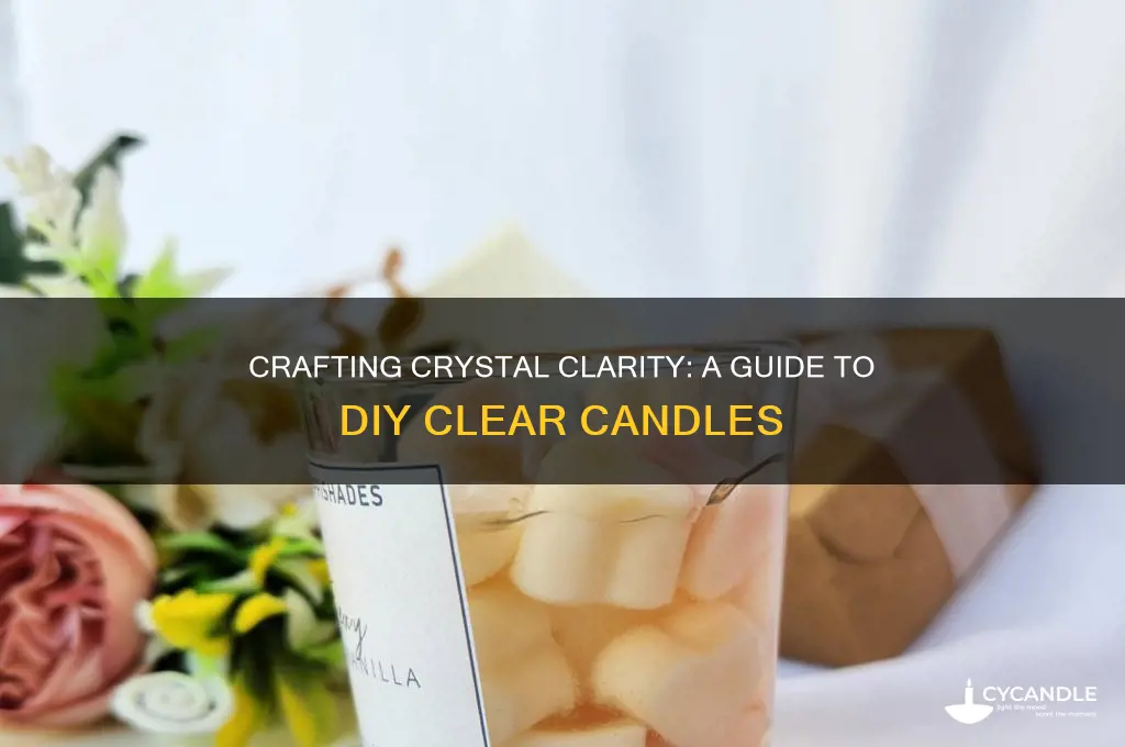 how to make your own clear candle