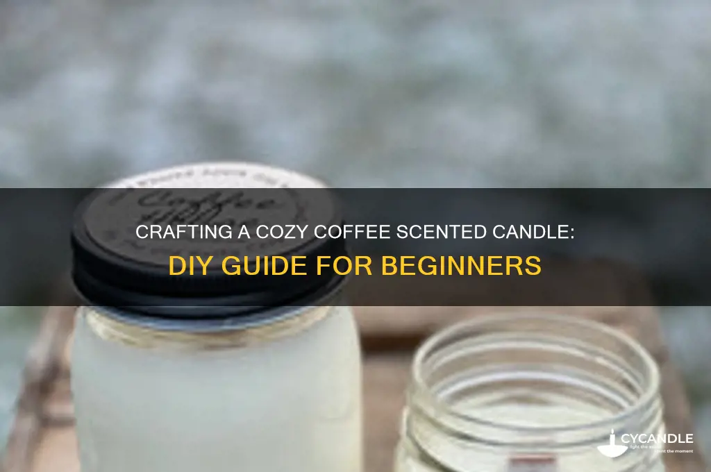 how to make your own coffee scented candle