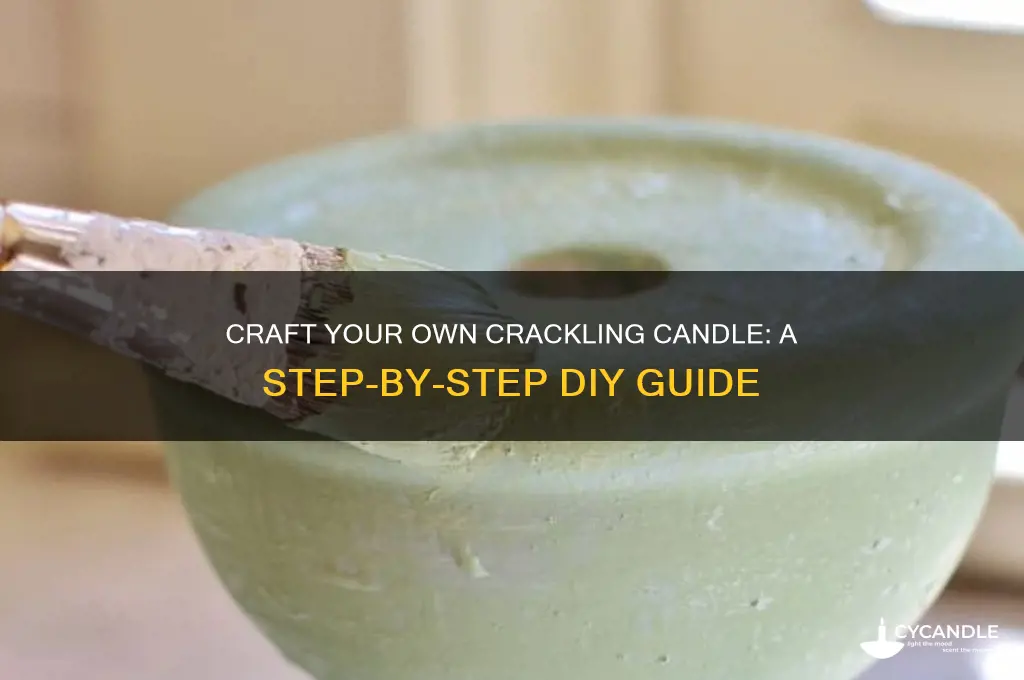 how to make your own crackling candle