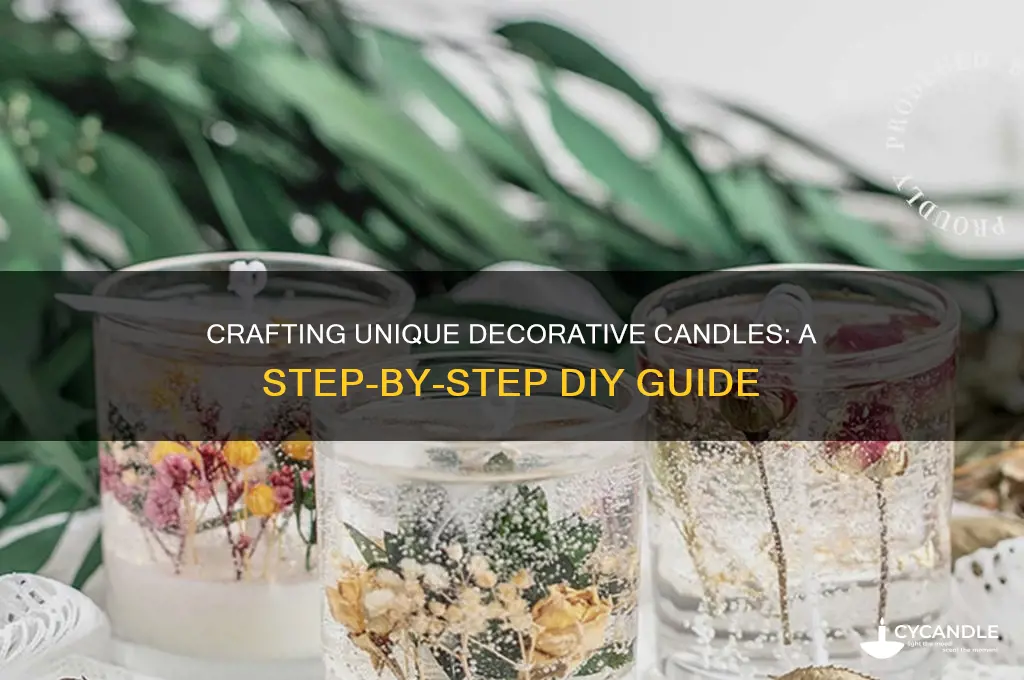 how to make your own decorative candles