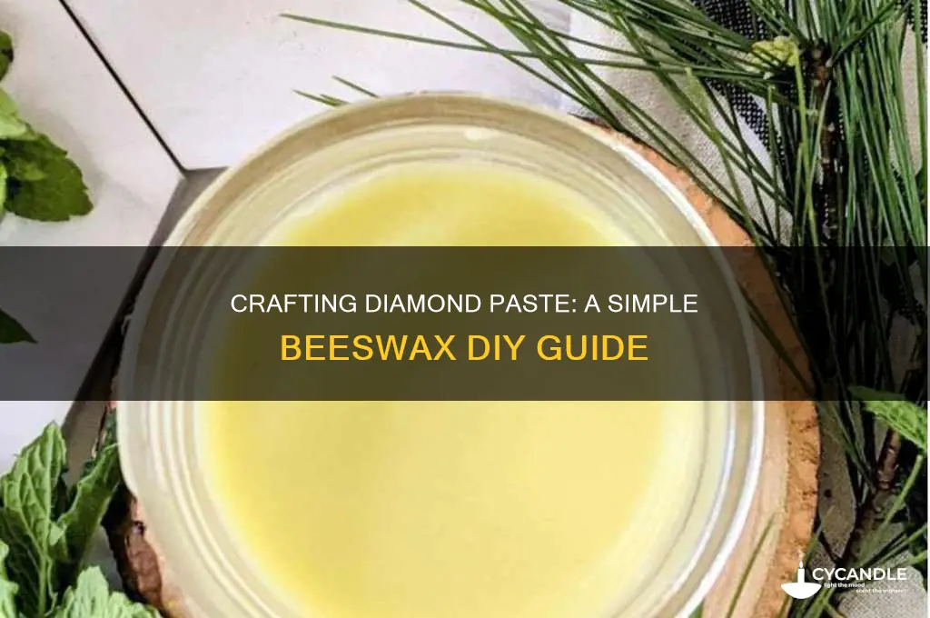 how to make your own diamond paste with beeswax