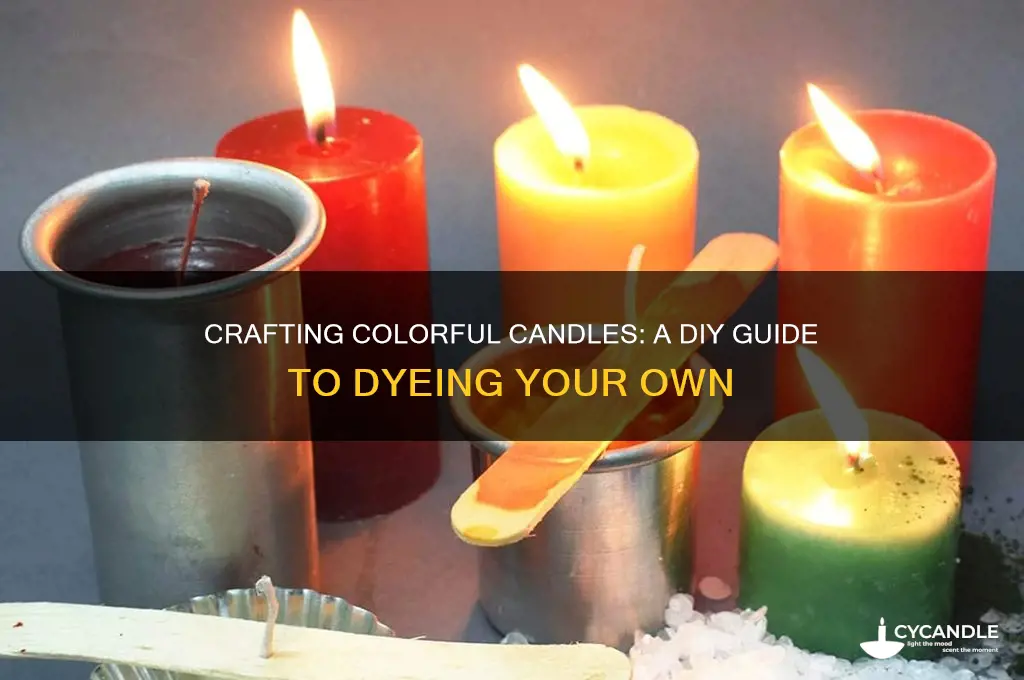how to make your own dyed candles