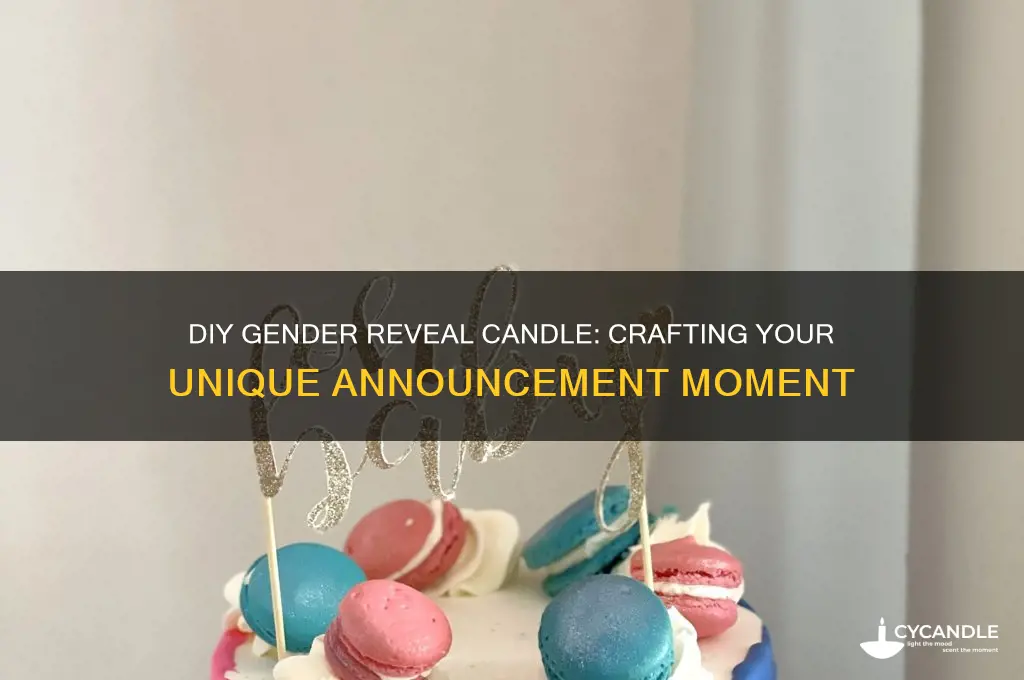 how to make your own gender reveal candle