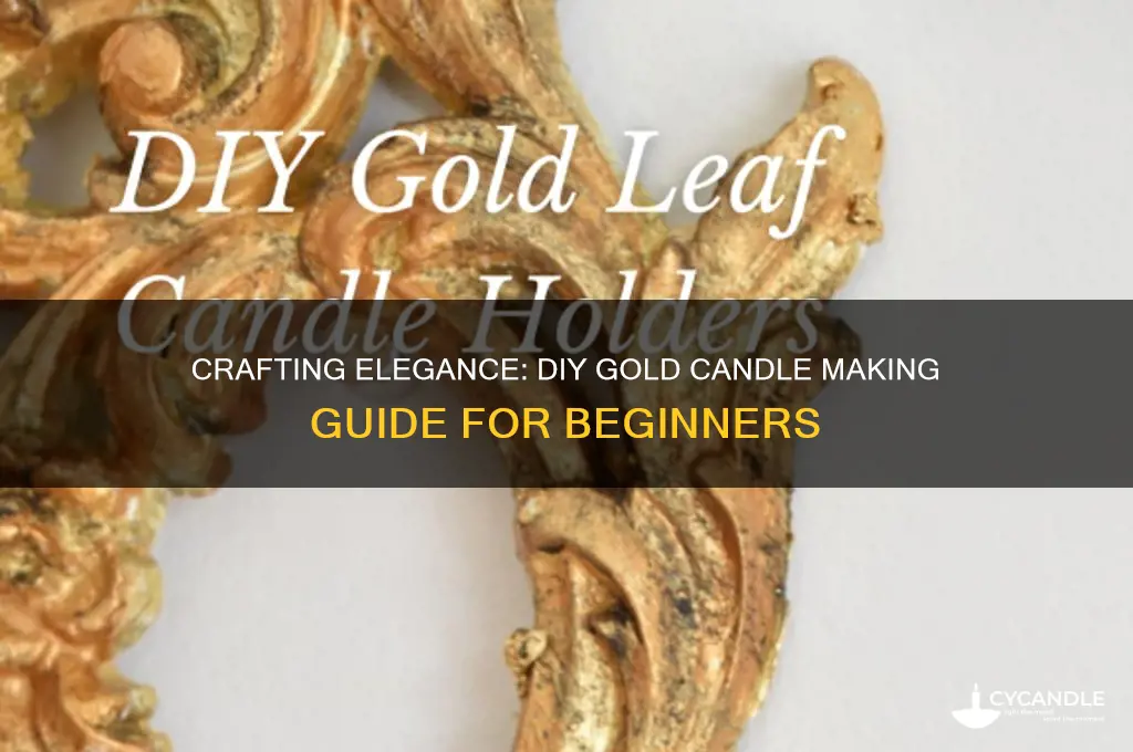 how to make your own gold candle