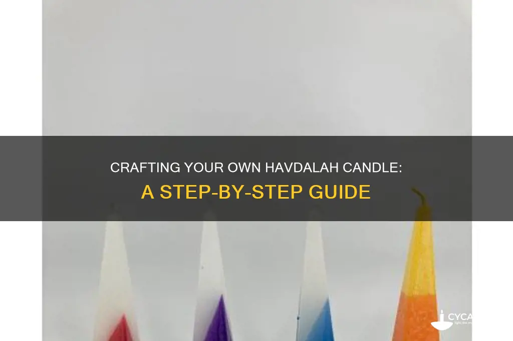 how to make your own havdalah candle