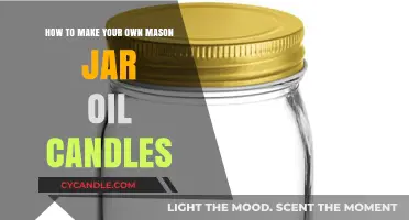 Crafting Cozy Ambiance: DIY Mason Jar Oil Candles Guide
