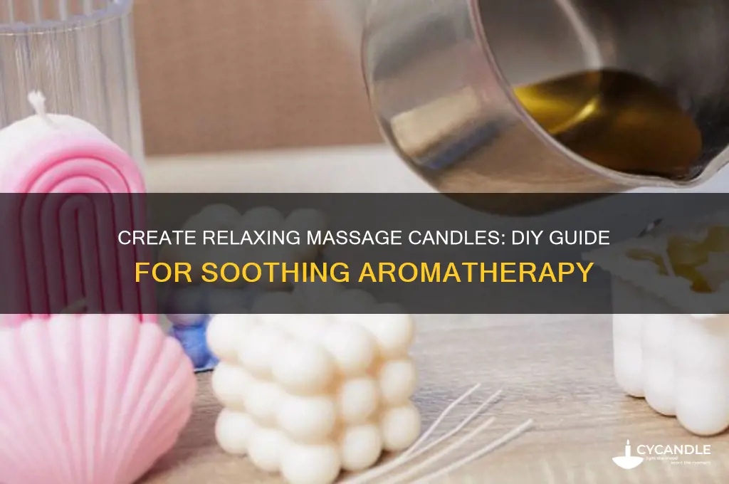 how to make your own massage candles