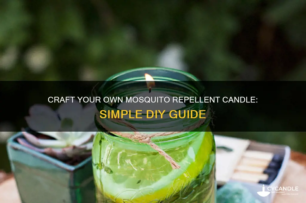 how to make your own mosquito repellent candle