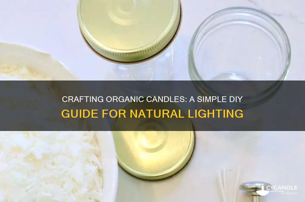 how to make your own organic candles