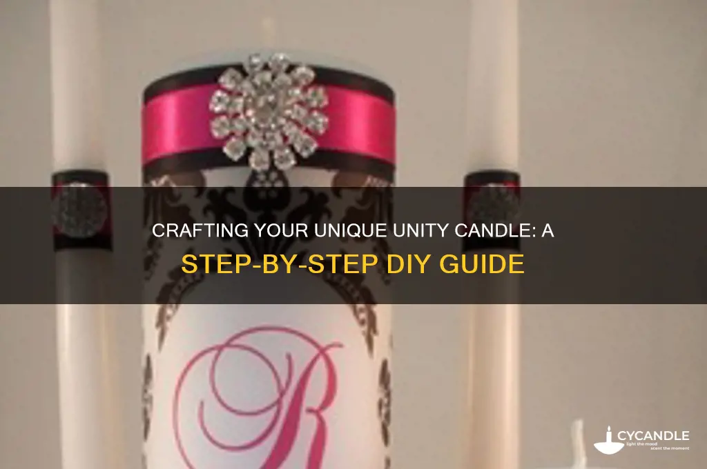 how to make your own personalized unity candle