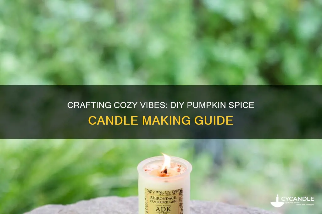 how to make your own pumpkin spice candle