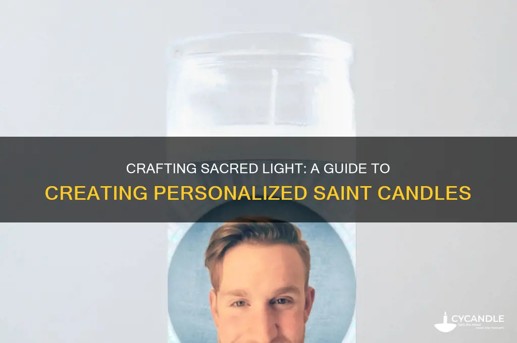 how to make your own saint candle