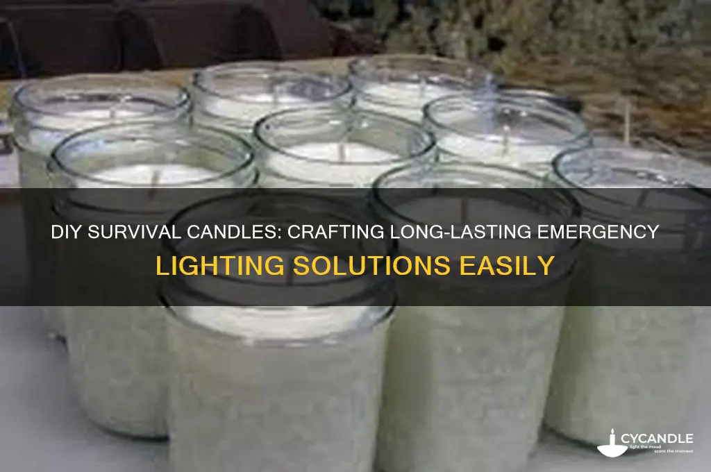 how to make your own survival candles
