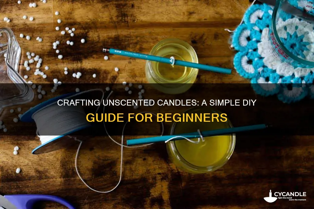how to make your own unscented candles
