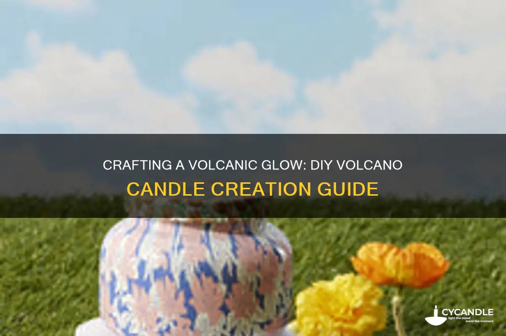 how to make your own volcano candle