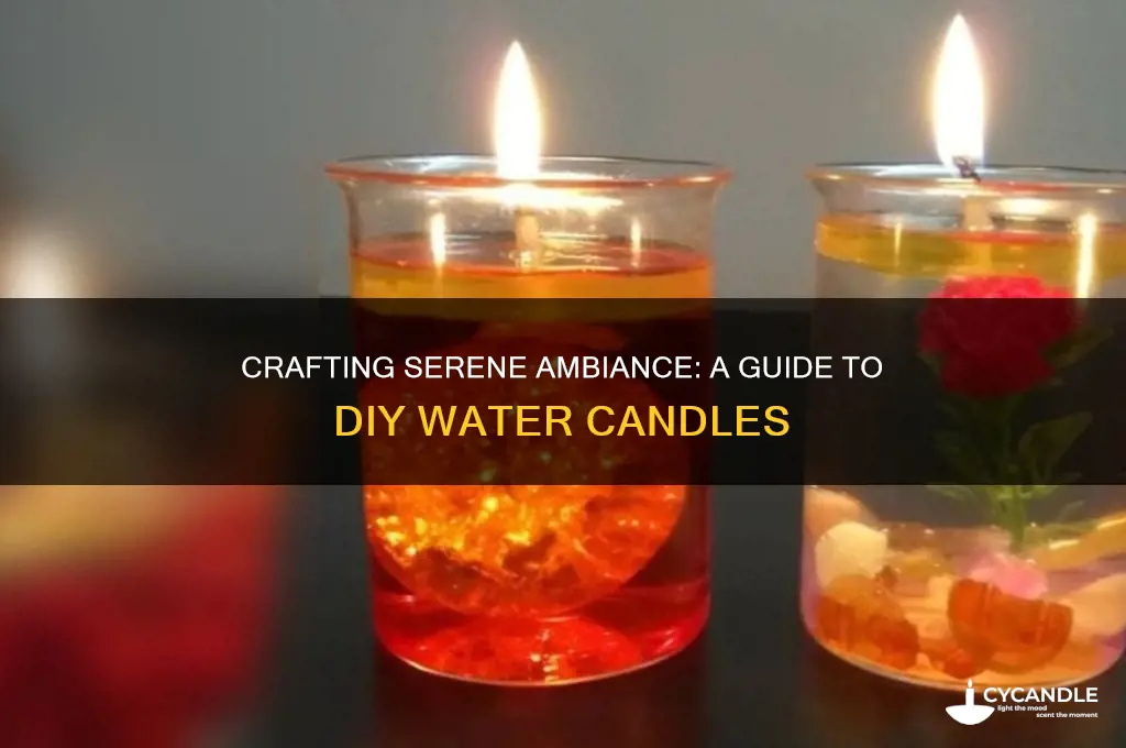 how to make your own water candles
