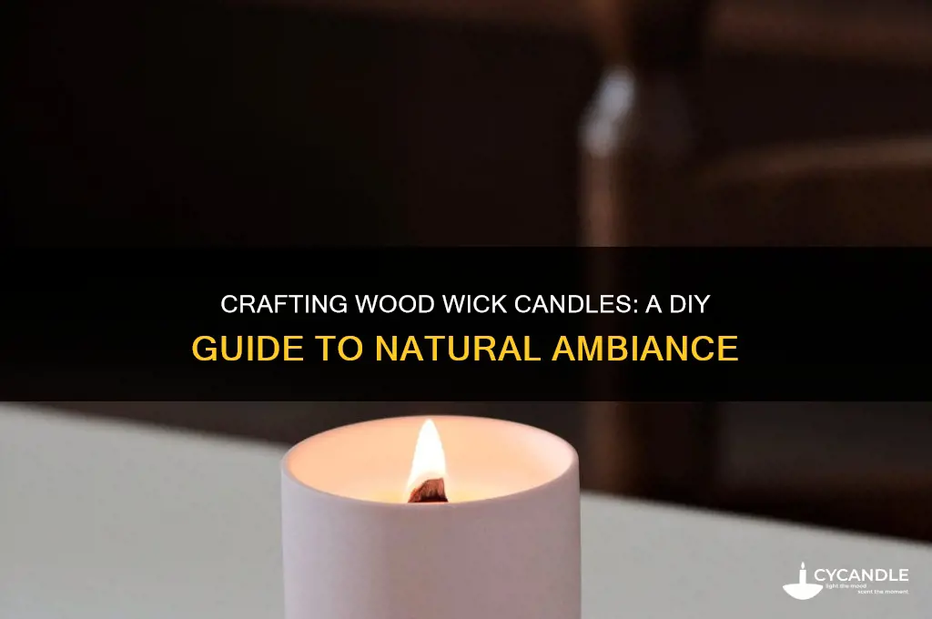 how to make your own wood wick candles