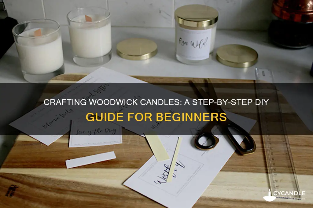 how to make your own woodwick candles