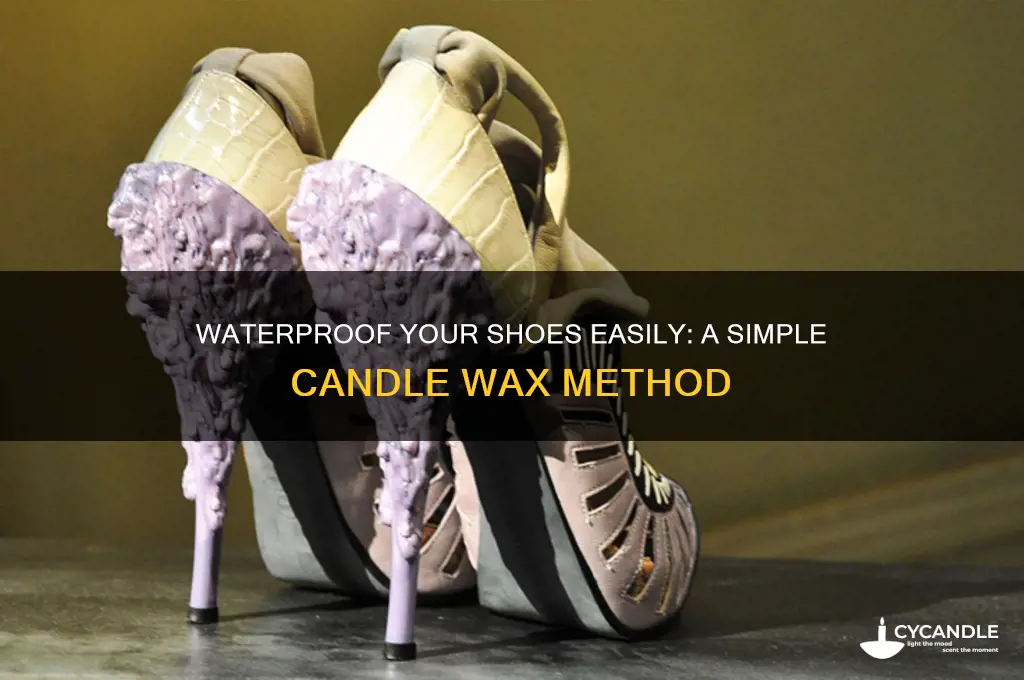 how to make your shoes waterproof with candle