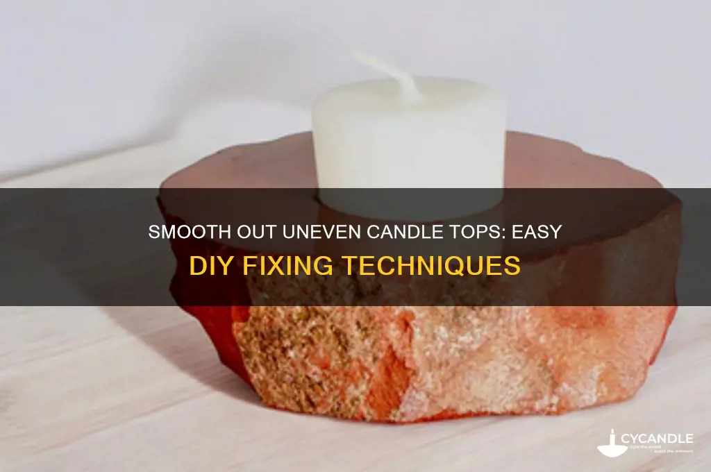 how to make your uneven candle tops smooth