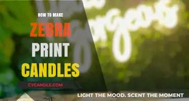 DIY Zebra Print Candles: Crafting Striped Wax Creations at Home