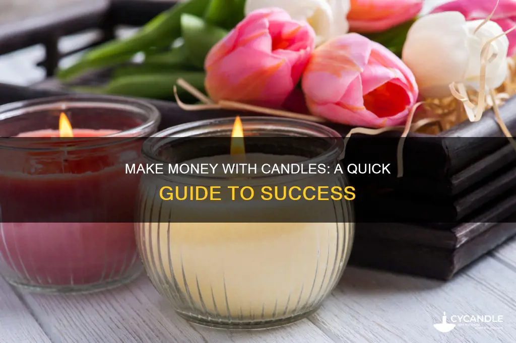 how to makena moneyblabel on candle