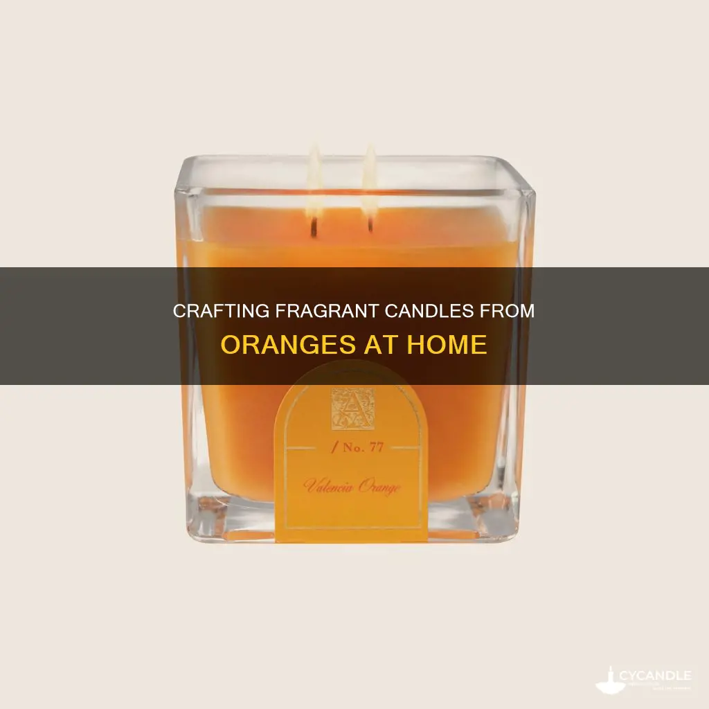 how to makr candles from oranges