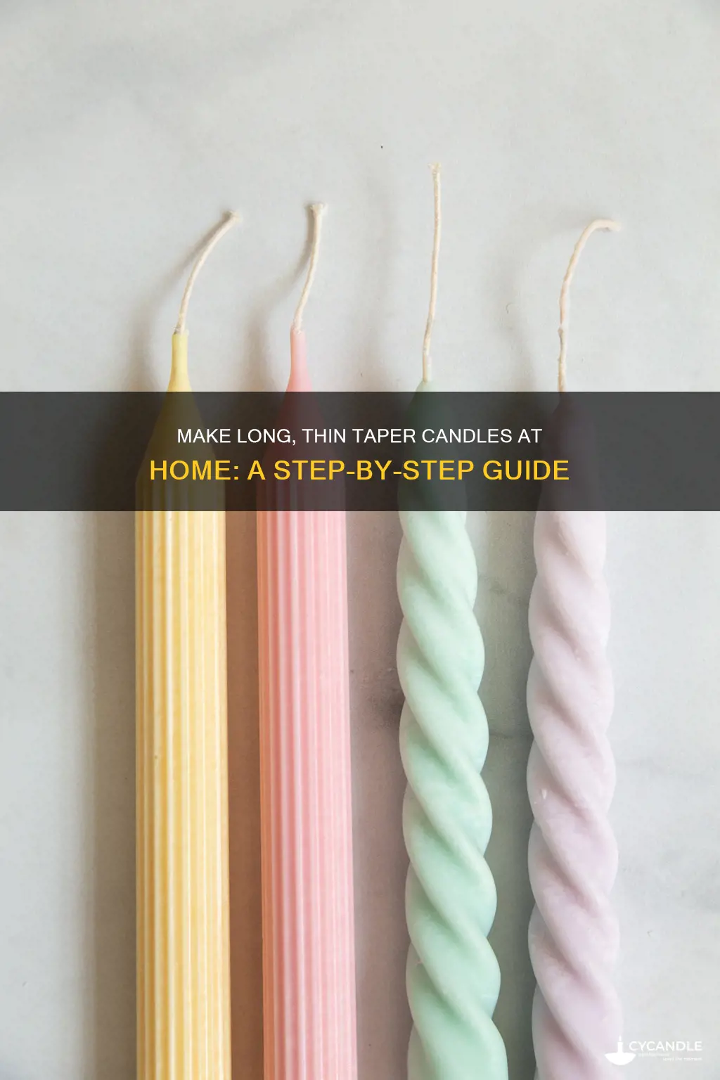 how to male long thin taper candles at home