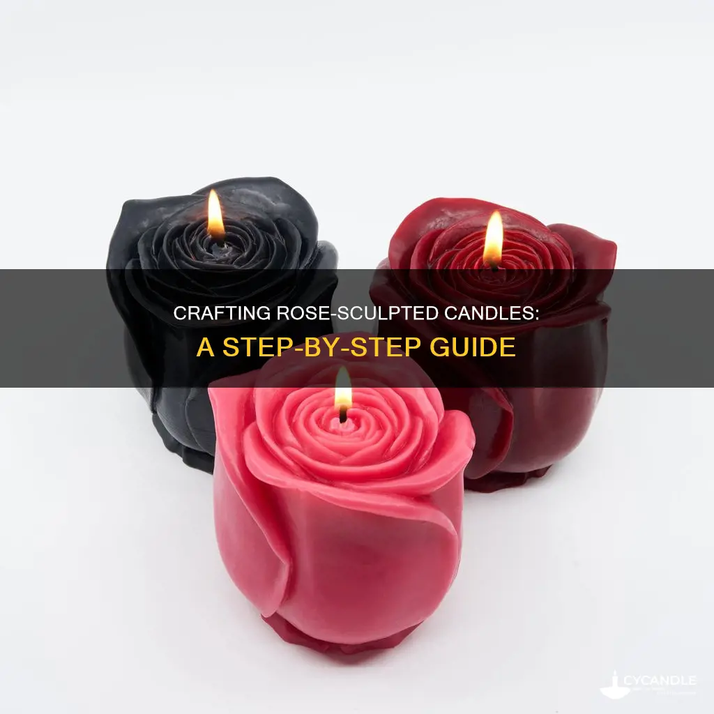 how to mame rose sculpted candles