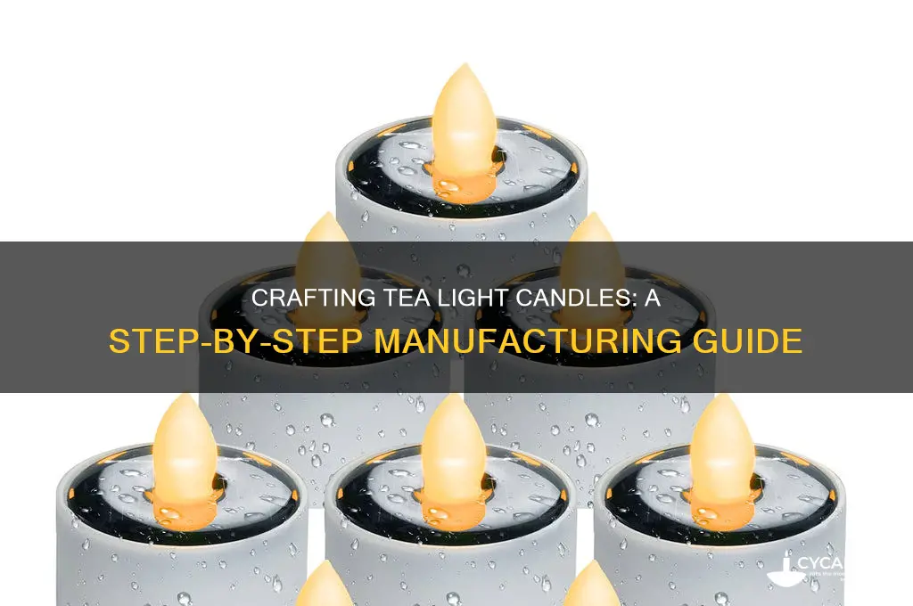 how to manufacture tea light candles