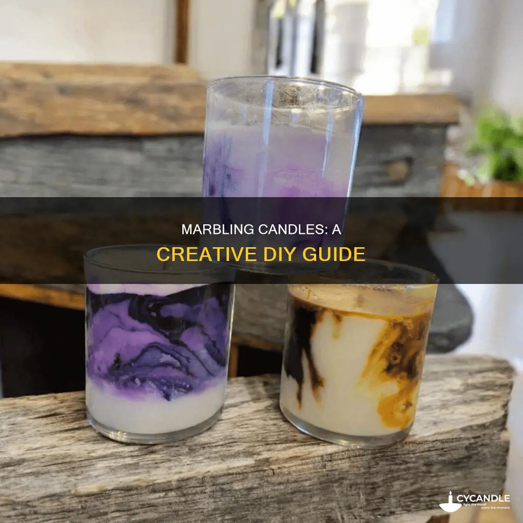 how to marble a candle