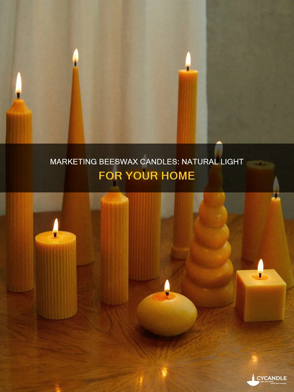 how to market beeswax candles