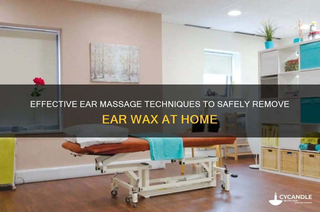 how to massage ear to remove ear wax