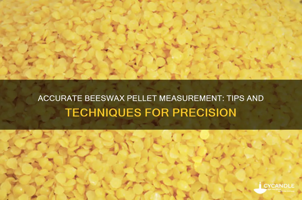 how to measure beeswax pellets