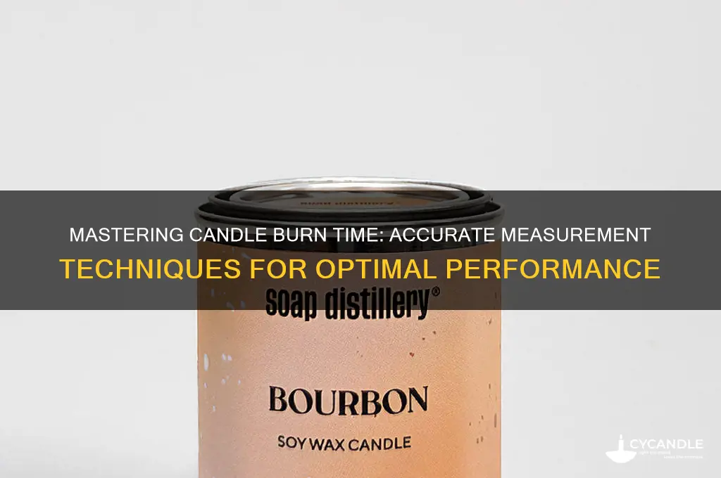 how to measure burn time candle