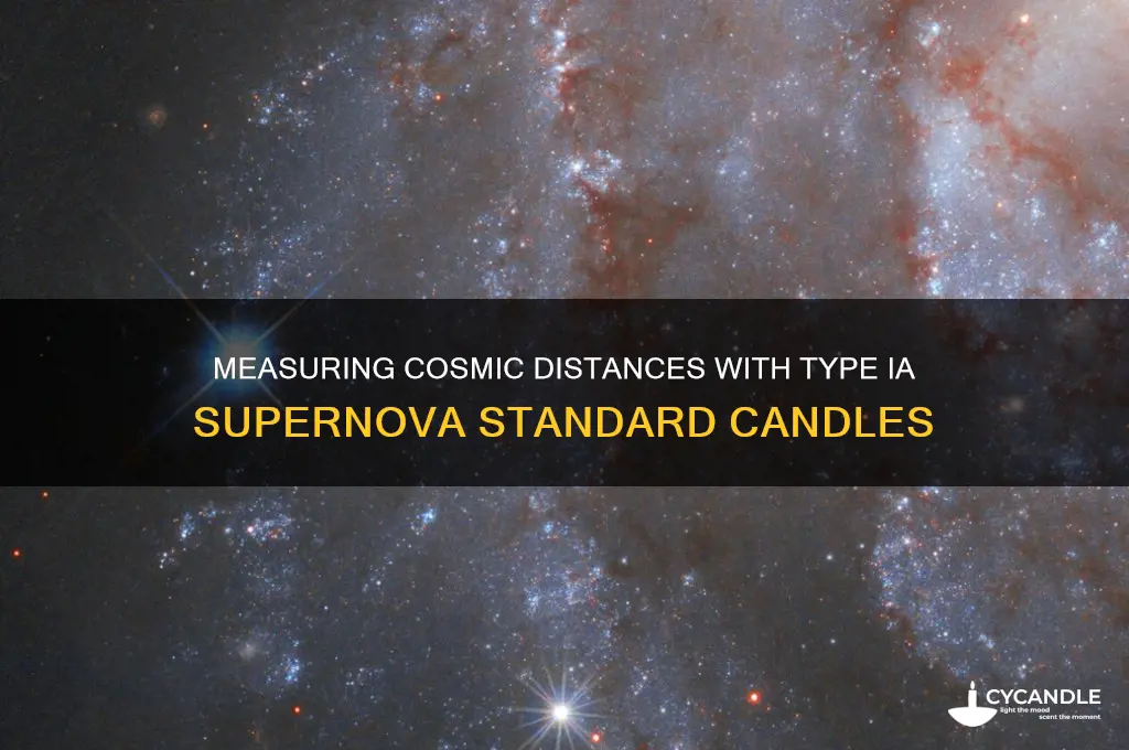how to measure distance using type 1a supernova candles