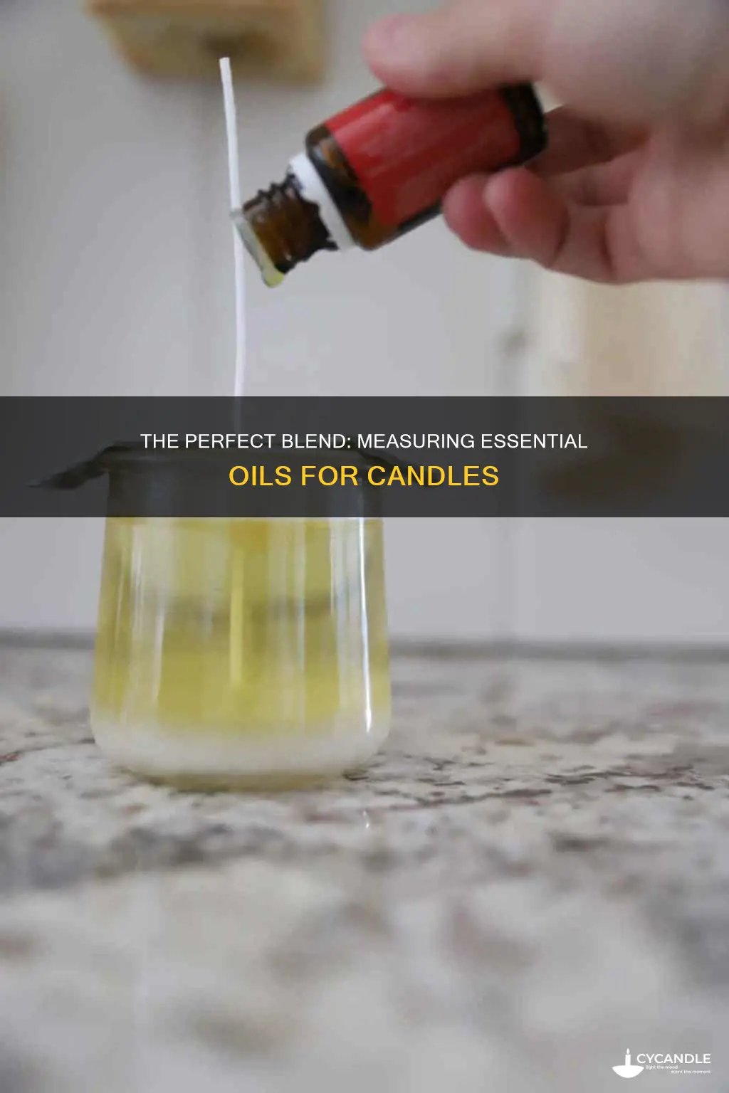 how to measure essential oils for candles