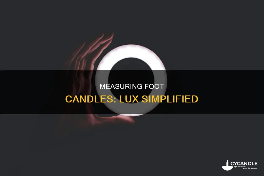 how to measure foot candle lux