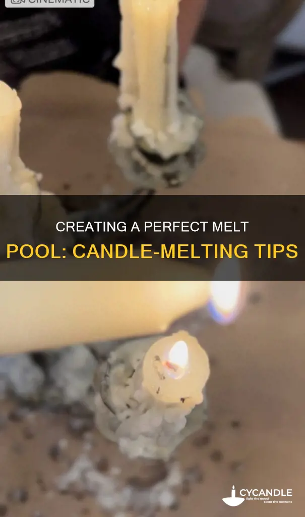 how to melt a candle evenly