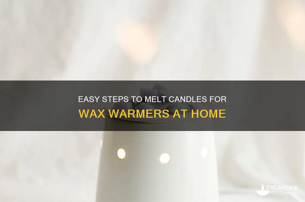 how to melt a candle for wax wax warmer