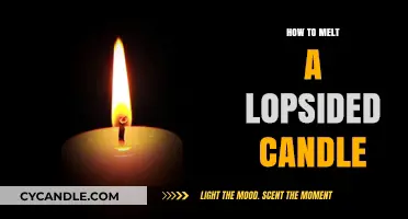 Fixing Lopsided Candles: Melting and Resetting the Wick