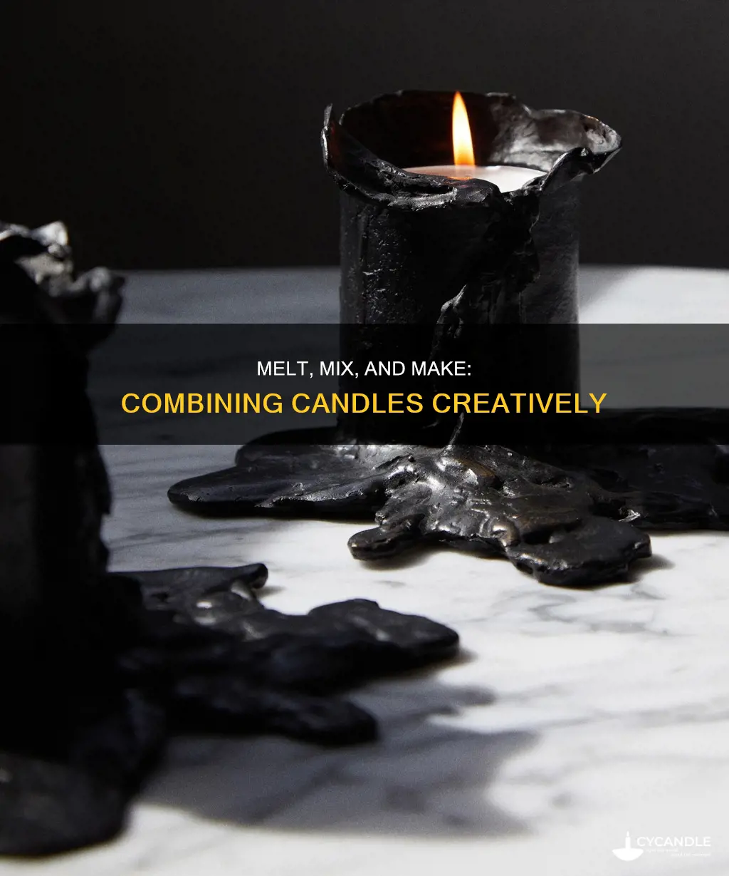 how to melt and combine candles
