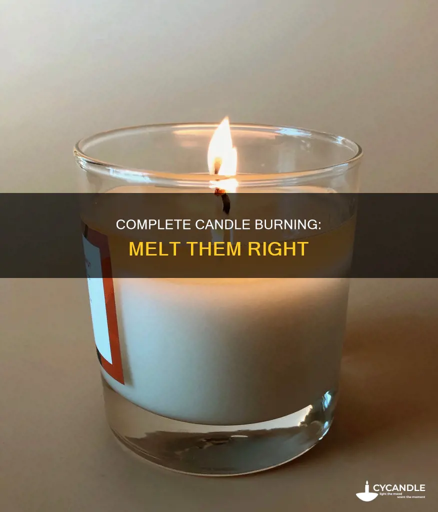 how to melt away candles entirely