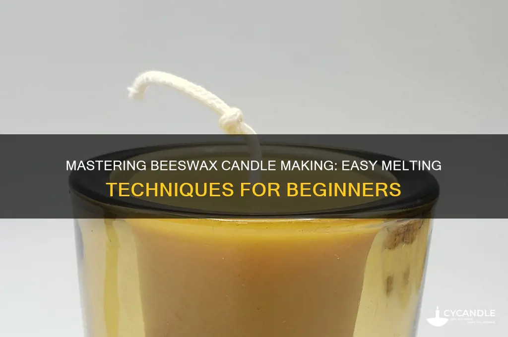 how to melt beeswax to make candles