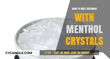 Melt Beeswax with Menthol Crystals: A Simple DIY Guide