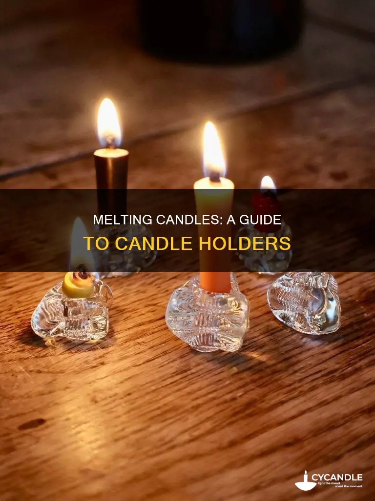 how to melt candle in candle holder
