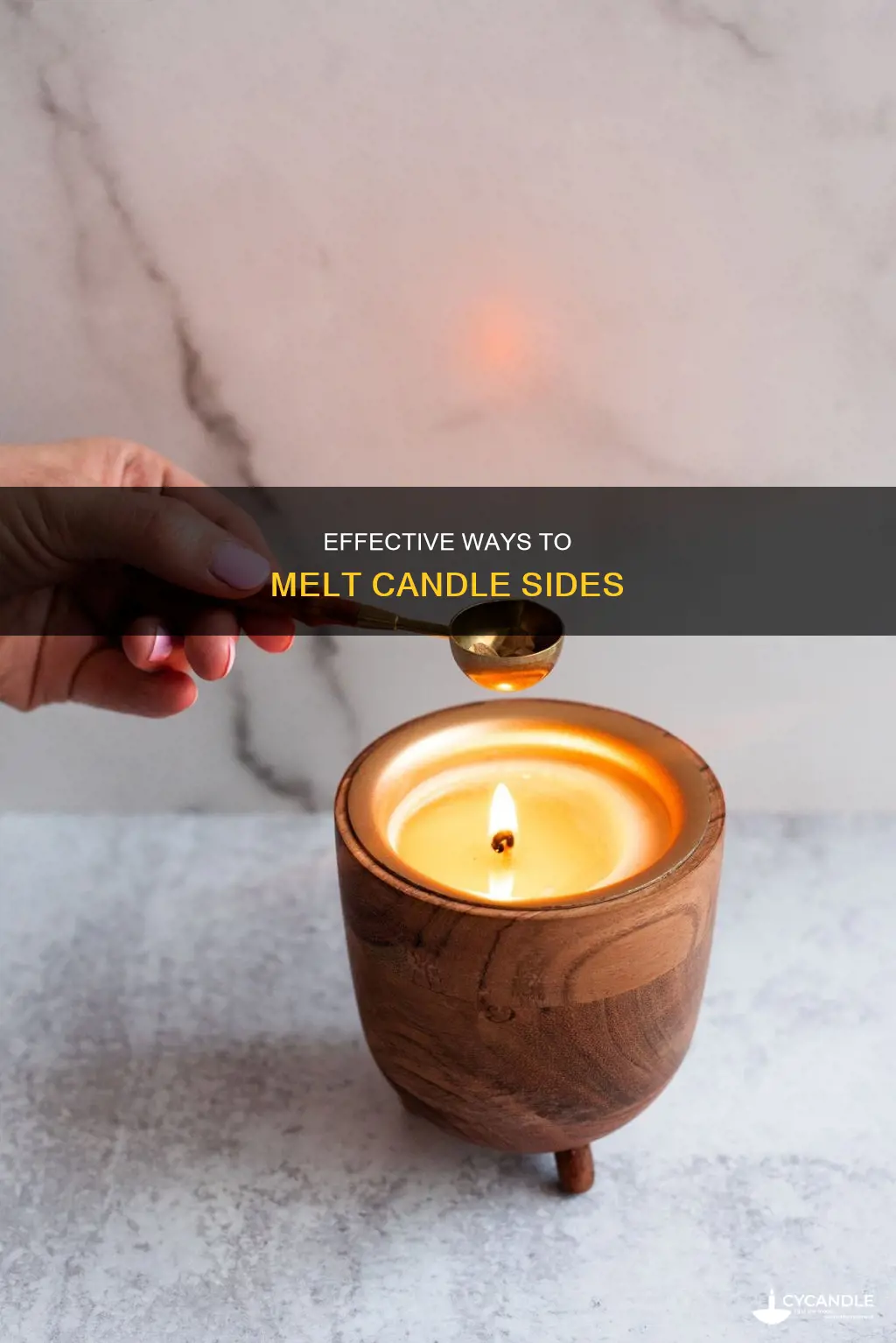 how to melt candle sides