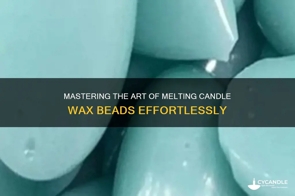 how to melt candle wax beads
