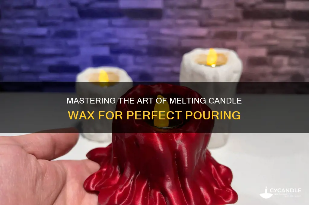 how to melt candle wax for pouring
