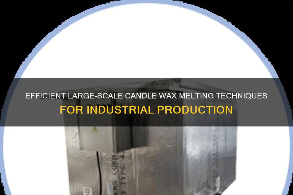 how to melt candle wax on a large scale